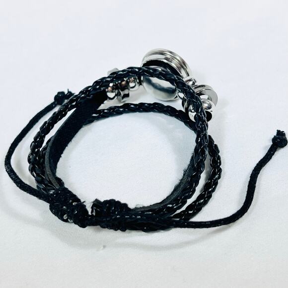 Gemini Zodiac Leather Adjustable Bracelet Unisex Multilayer Horoscope New - Picture 4 of 5